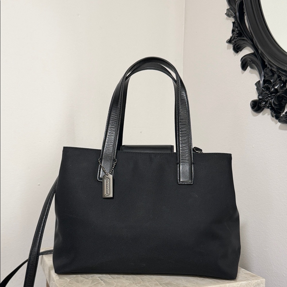 Coach VINTAGE 7400 BlackSatchel/Crossbody Bag 🎀🎀